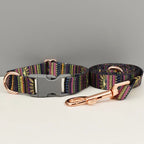 Petspuff Safety Buckle Webbing Dog Collar & Lead Set – 5 Colours for Small to Large Dogs