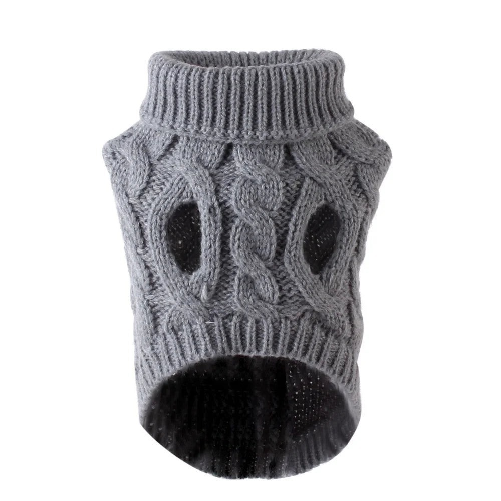Petspuff Cable Knit Dog Jumper – Warm Winter Sweater | Small Dogs & Puppies