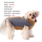 Petspuff Reflective Hiking Dog Jacket – Windproof Fleece Coat with D-Ring | Small & Medium Dogs
