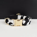Petspuff Personalised Fruit & Animal Print Bow Tie Dog Collar & Lead – Engraved Name Tag | 8 Designs - Petspuff