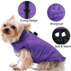 Petspuff Outdoor Camping Dog Jacket – Windproof Warm Coat with D-Ring | Small & Medium Dogs