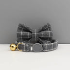 Petspuff Personalised Cat Collar with Bow & Safety Buckle – Engraved Name Tag | Soft Kitten Collar
