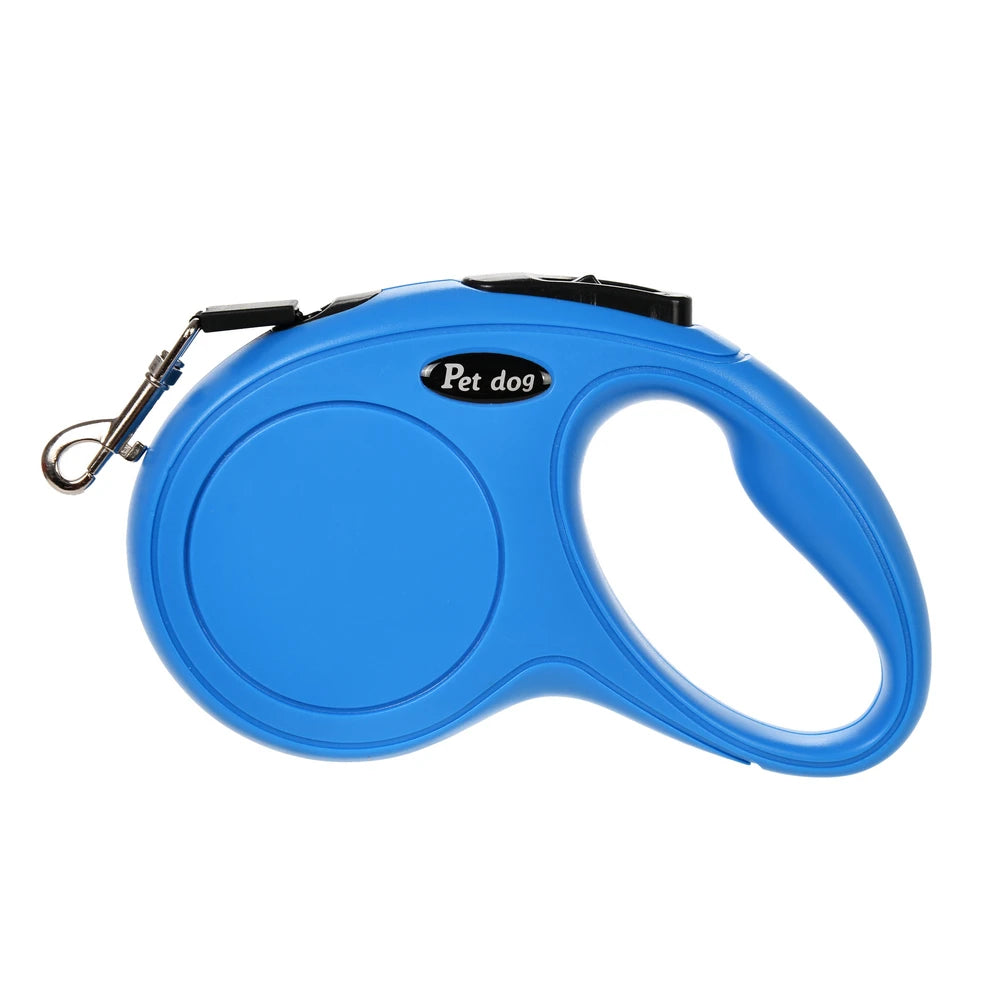 Petspuff Compact Retractable Dog Lead – 3m / 5m Strong Nylon Tape | Small & Medium Dogs
