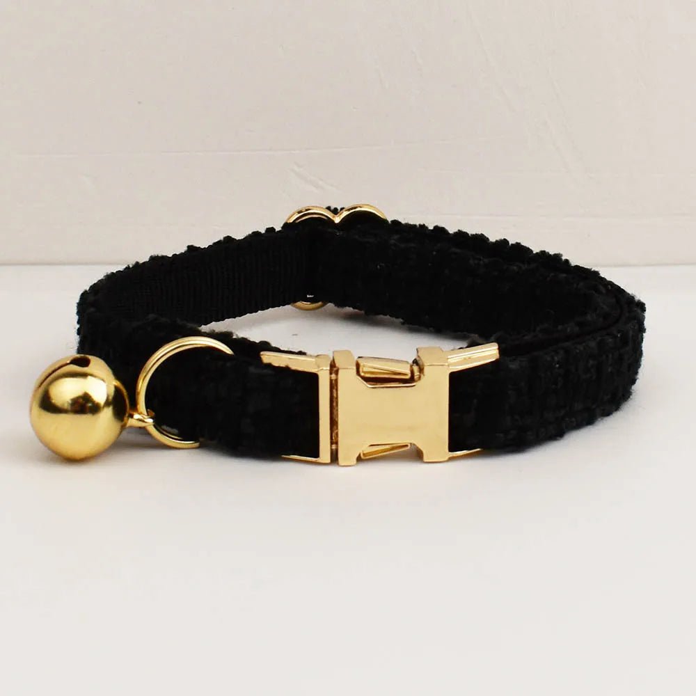 Petspuff Personalised Cat Collar & Lead Set with Bell – Engraved ID Tag | Kittens & Cats