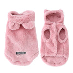 Petspuff Rabbit Ear Fleece Dog Hoodie – Warm Hooded Coat with D-Ring | Small Dogs & Cats