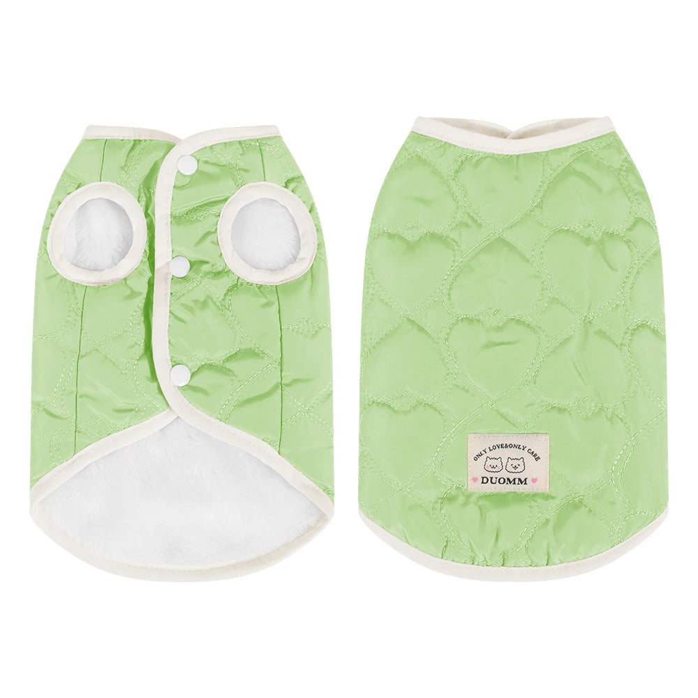Petspuff Fleece-Lined Cat & Puppy Jacket – Warm Winter Vest | Cats, Kittens & Small Dogs