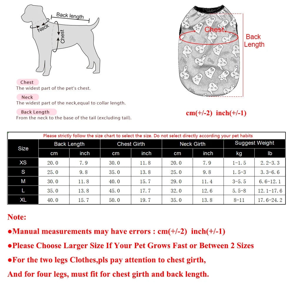 Petspuff Halloween Pumpkin Dog Vest – Lightweight Party T-Shirt | Small Dogs & Cats