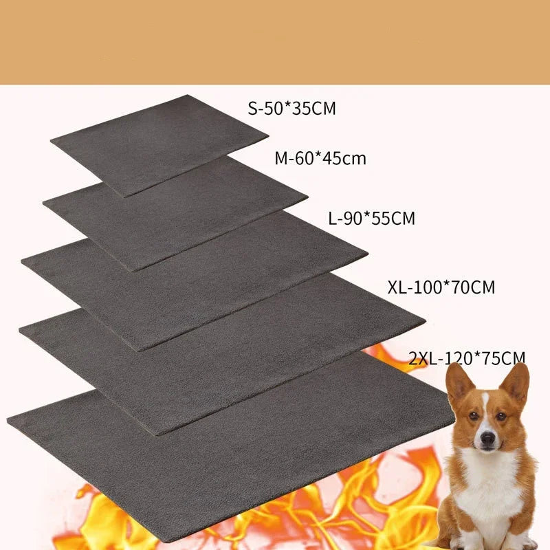 Petspuff Self-Warming Pet Mat – Thermal Dog & Cat Bed Pad, Washable & Non-Slip | 5 Sizes