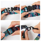 Petspuff Bohemian Dog Collar & Lead Set – Adjustable Boho Print Collar | Small to Large Dogs
