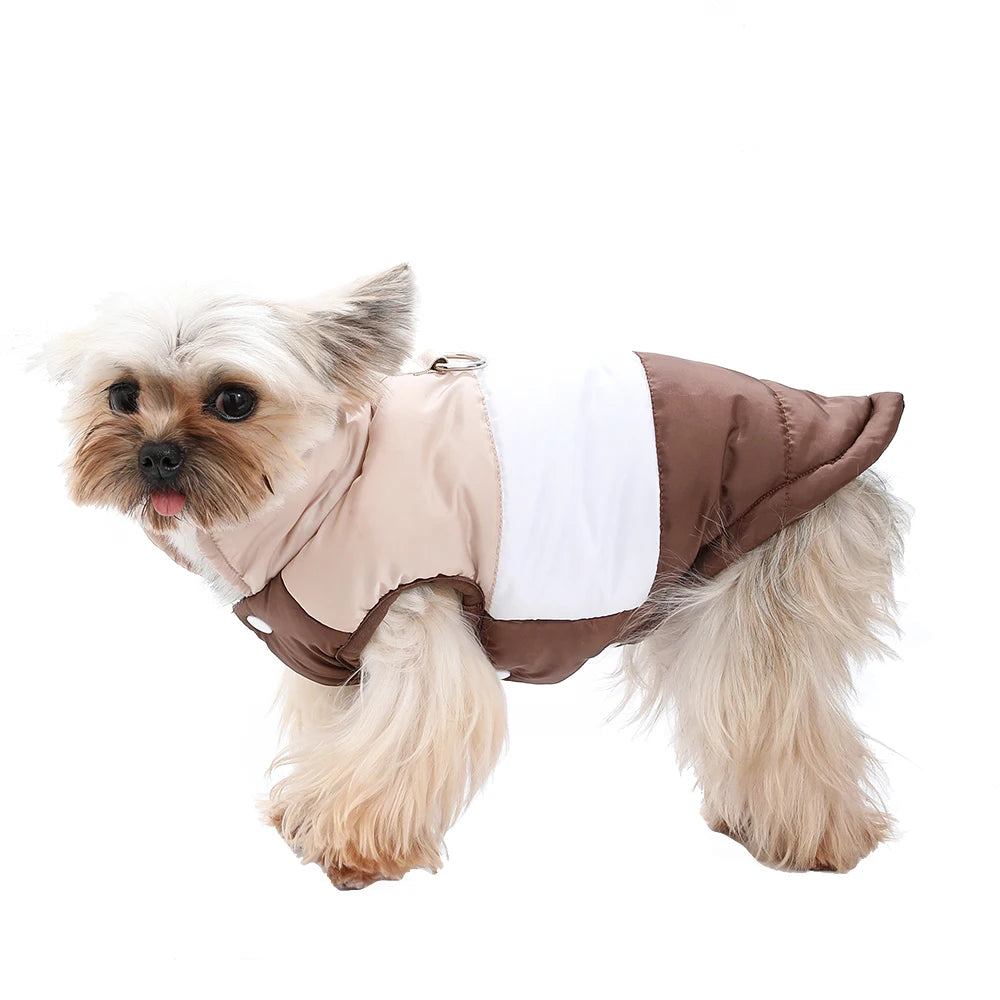 Petspuff Fleece-Lined Dog Vest with D-Ring – Warm Winter Jacket | Small & Medium Dogs