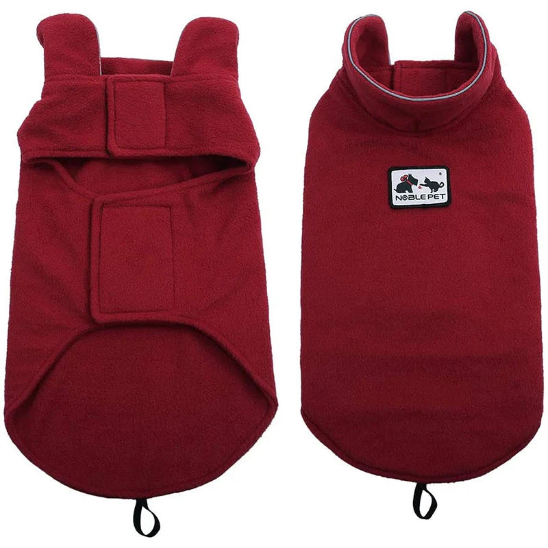 Petspuff Reflective Polar Fleece Dog Jacket – Warm Winter Vest | Small to Large Dogs & Cats