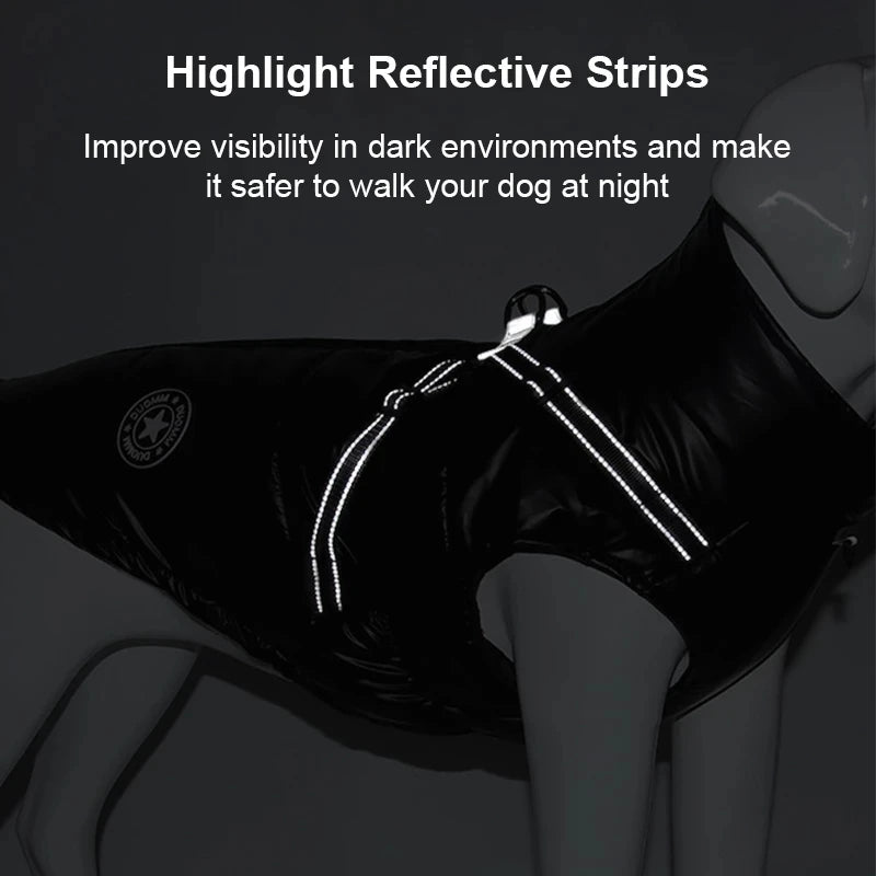 Petspuff Waterproof Padded Dog Coat with Built-In Harness – Winter Jacket | Small & Medium Dogs