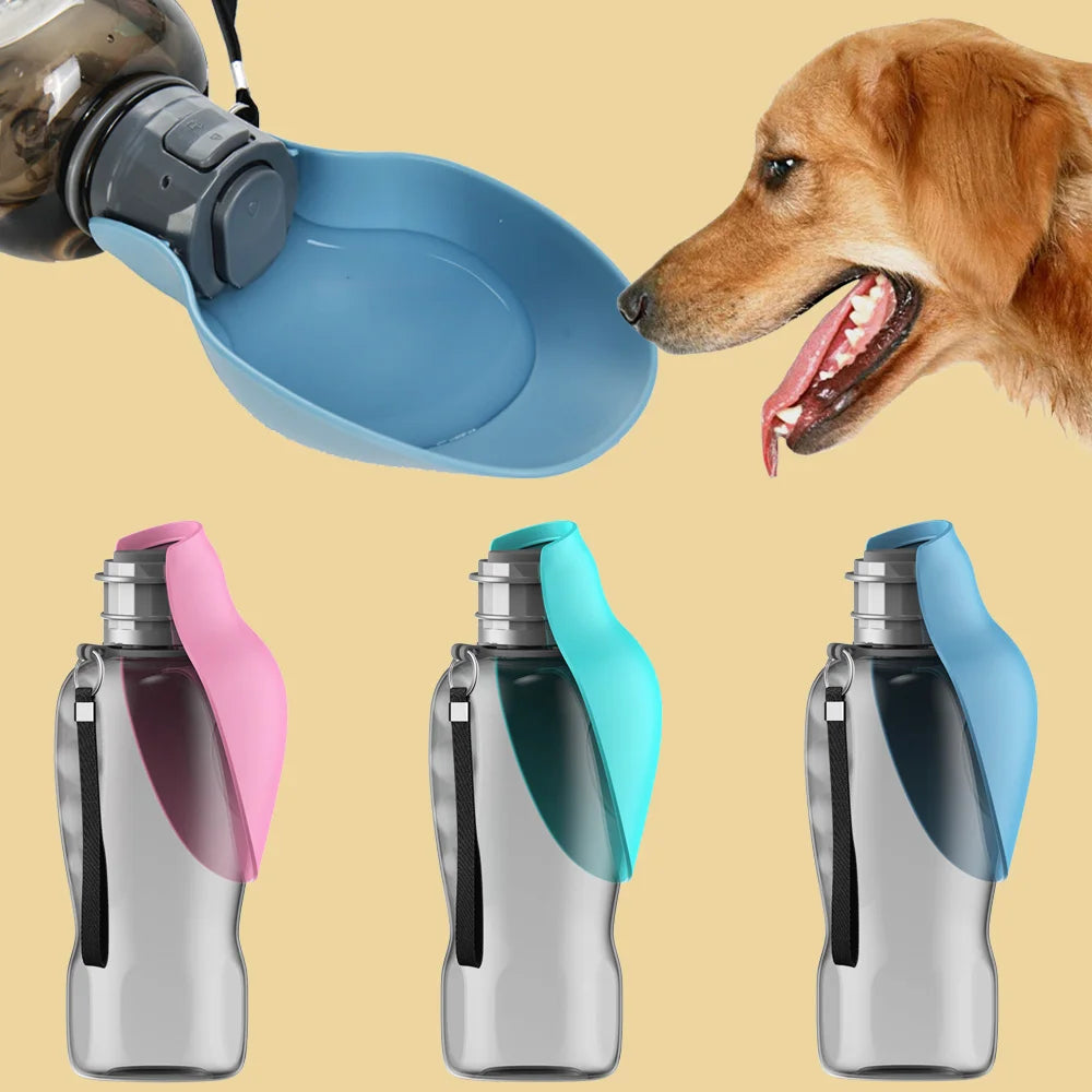 Petspuff 800ml Foldable Dog Water Bottle – Leakproof Travel Drinker | Medium & Large Dogs
