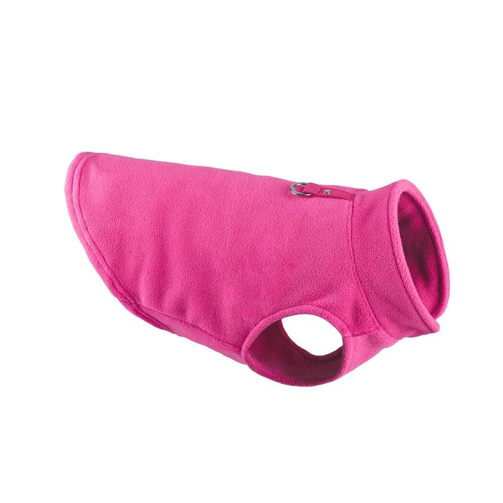 Petspuff Quilted Fleece Dog Jacket with D-Ring – Warm Winter Vest | Small Dogs & Cats