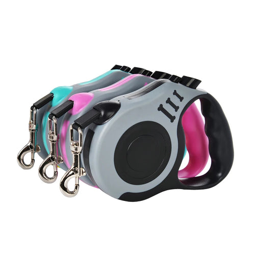 Petspuff Automatic Extending Dog Lead – 3m / 5m Retractable Lead with Brake | Small Dogs & Cats