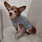 Petspuff Cable Knit Dog Jumper – Warm Winter Sweater | Small Dogs & Puppies