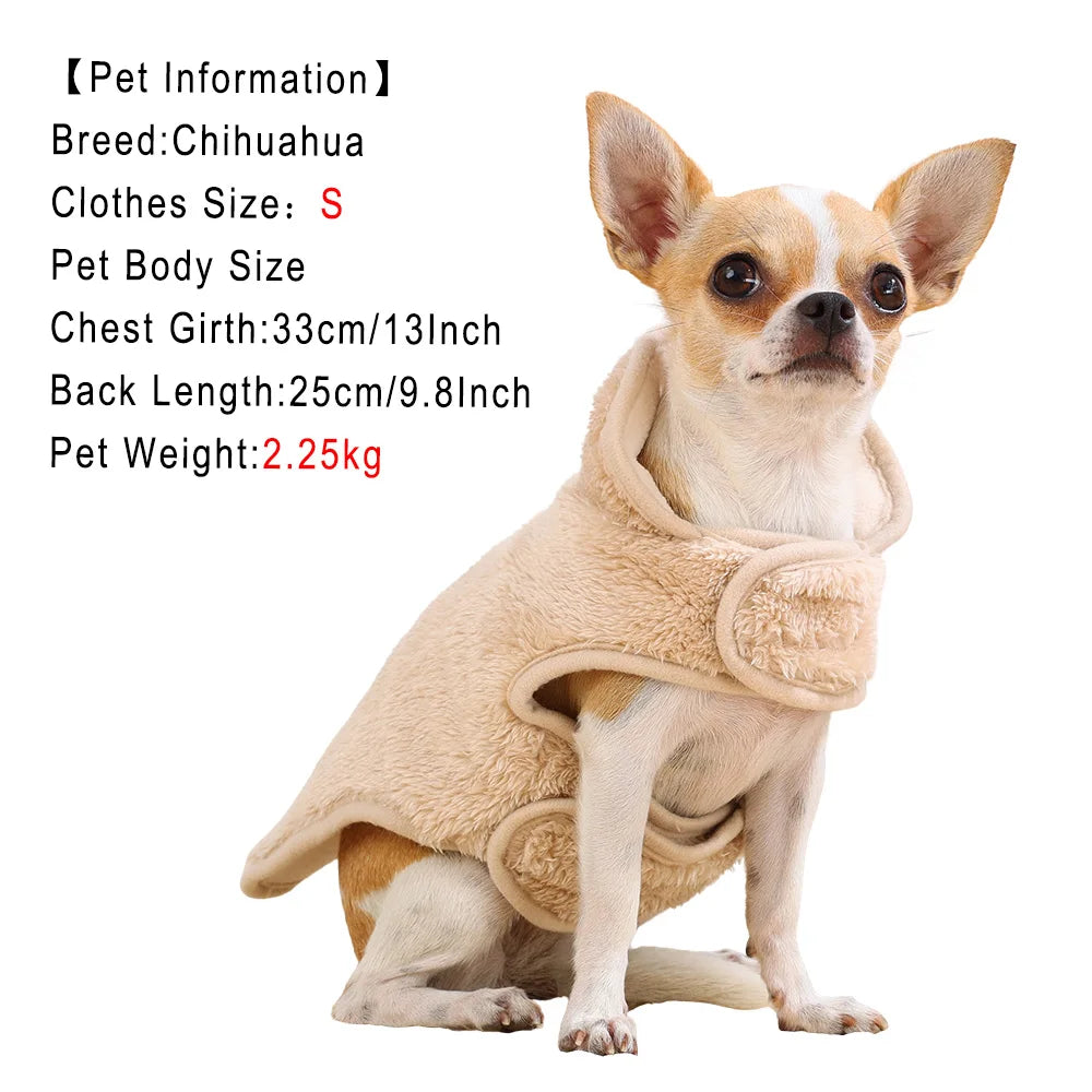 Petspuff Reversible Padded Dog Coat – Warm High-Neck Fleece Jacket | Small, Medium & Large Dogs