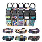 Petspuff Bohemian Dog Collar & Lead Set – Adjustable Boho Print Collar | Small to Large Dogs