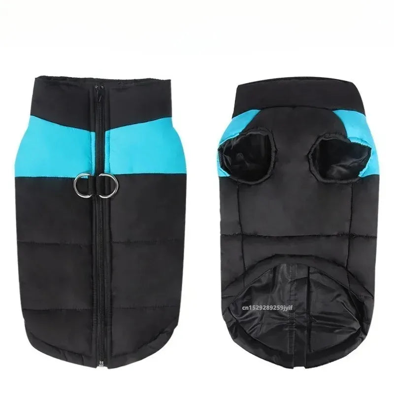 Petspuff Padded Winter Dog Jacket – Windproof Puffer Vest with Lead Rings | Small to Large Dogs