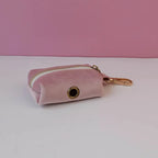 Petspuff Personalised Pale Pink Velvet Dog Collar & Lead Set – Engraved Name Tag, Bow & Harness