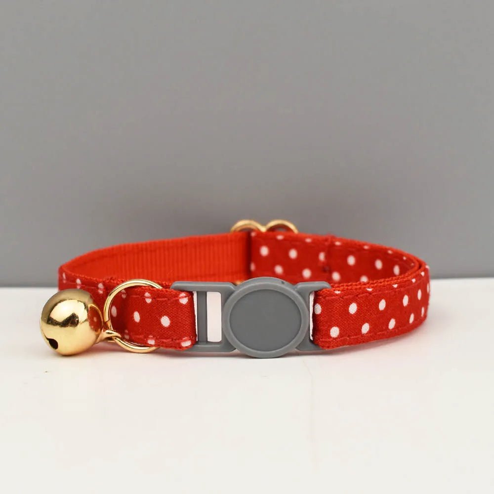 Petspuff Personalised Cat Collar with Bow & Safety Buckle – Engraved Name Tag | Soft Kitten Collar