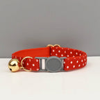 Petspuff Personalised Cat Collar with Bow & Safety Buckle – Engraved Name Tag | Soft Kitten Collar