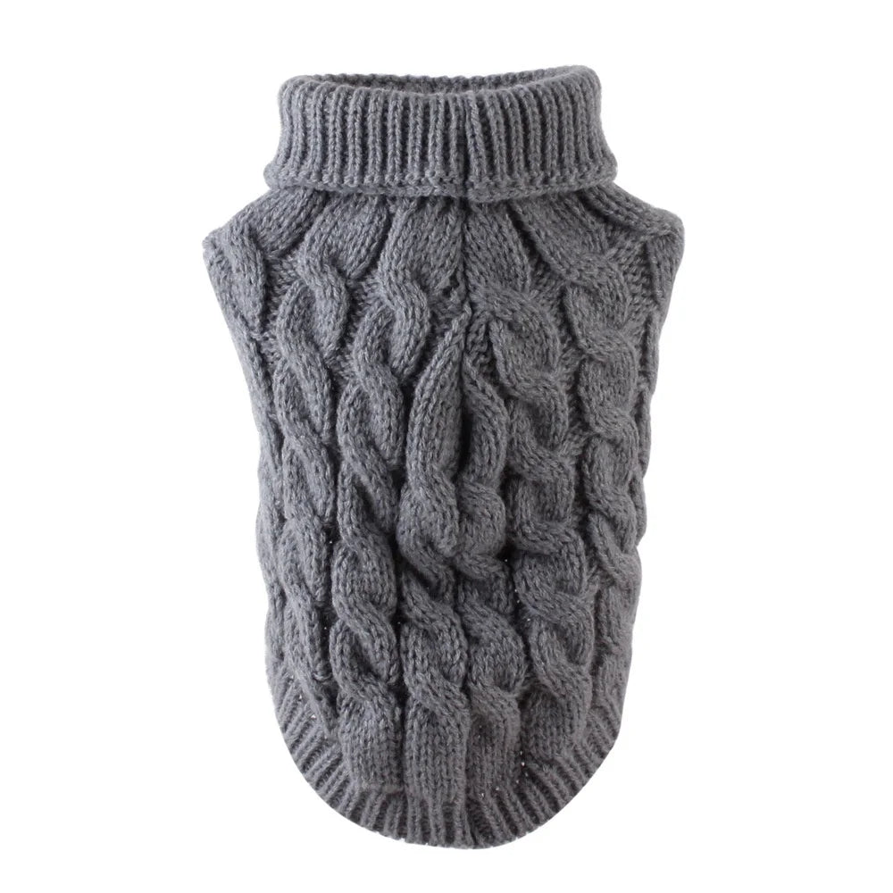 Petspuff Cable Knit Dog Jumper – Warm Winter Sweater | Small Dogs & Puppies