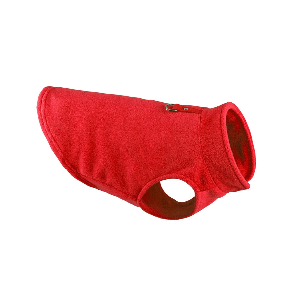 Petspuff Quilted Fleece Dog Jacket with D-Ring – Warm Winter Vest | Small Dogs & Cats