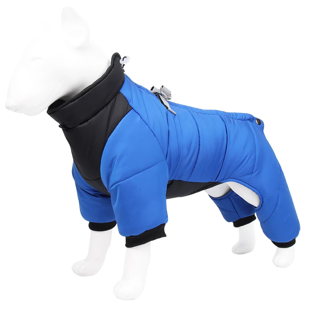 Petspuff Waterproof Padded Dog Jumpsuit – Warm Winter Coat with High Collar | Small & Medium Dogs