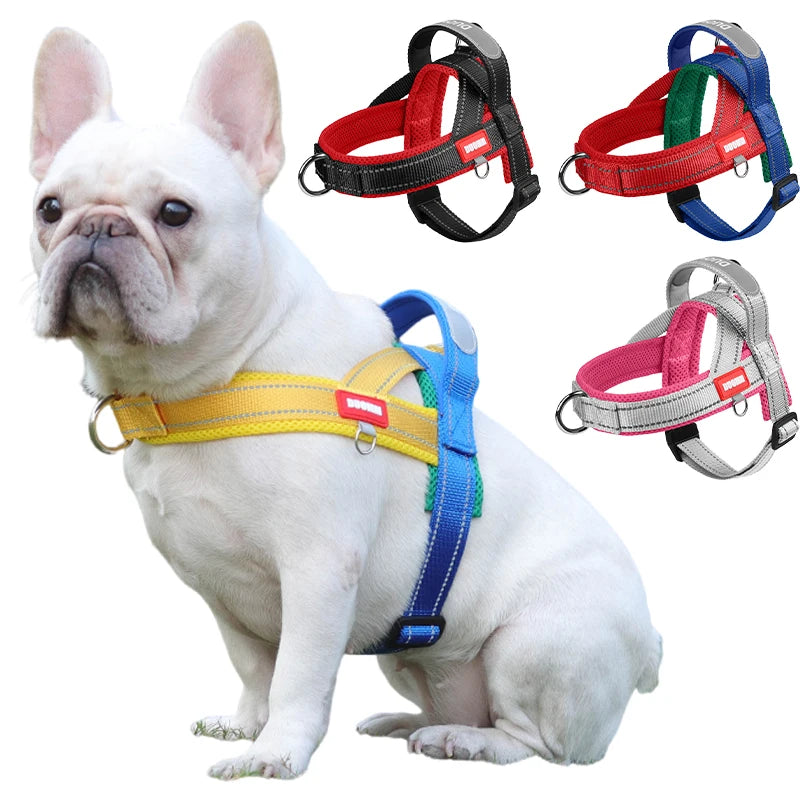 Petspuff Two-Tone Saddle Dog Harness – Reflective Padded Harness | Small to Large Dogs