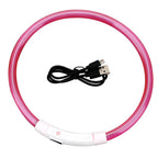 Petspuff USB Rechargeable LED Dog Collar – Glow Safety Light for Night Walks | Cut to Fit