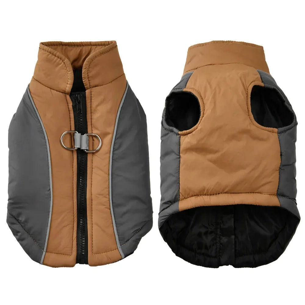Petspuff Reflective Hiking Dog Jacket – Windproof Fleece Coat with D-Ring | Small & Medium Dogs