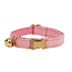 Petspuff Personalised Soft Cat Collar with Bow Tie – Safety Buckle & Engraved Name Tag | 8 Designs
