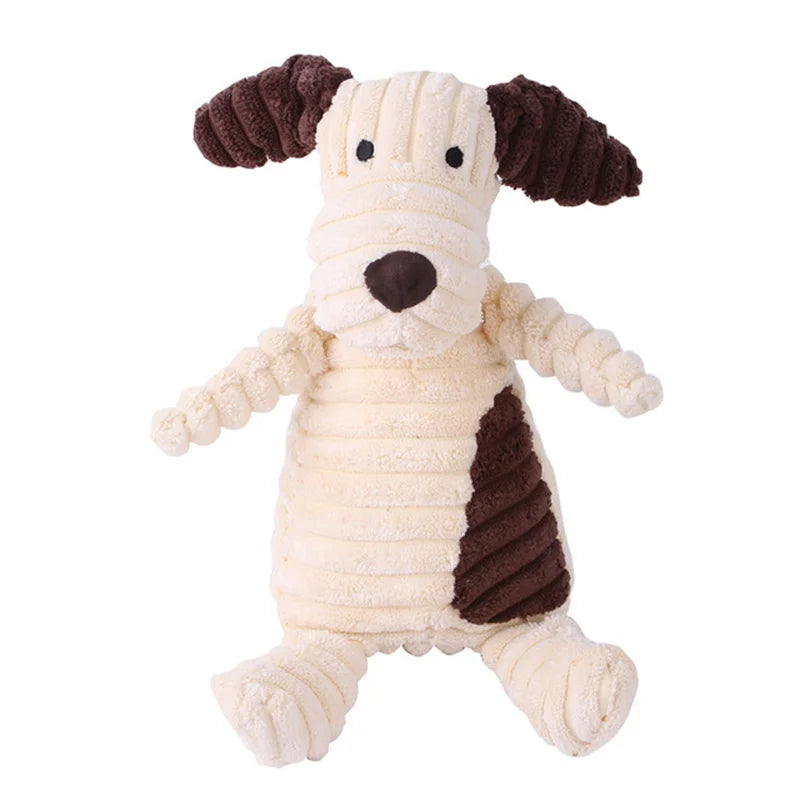 Petspuff Squeaky Plush Animal Dog Toy – Interactive Chew Toy for Puppies, Small & Large Dogs | 18 Designs