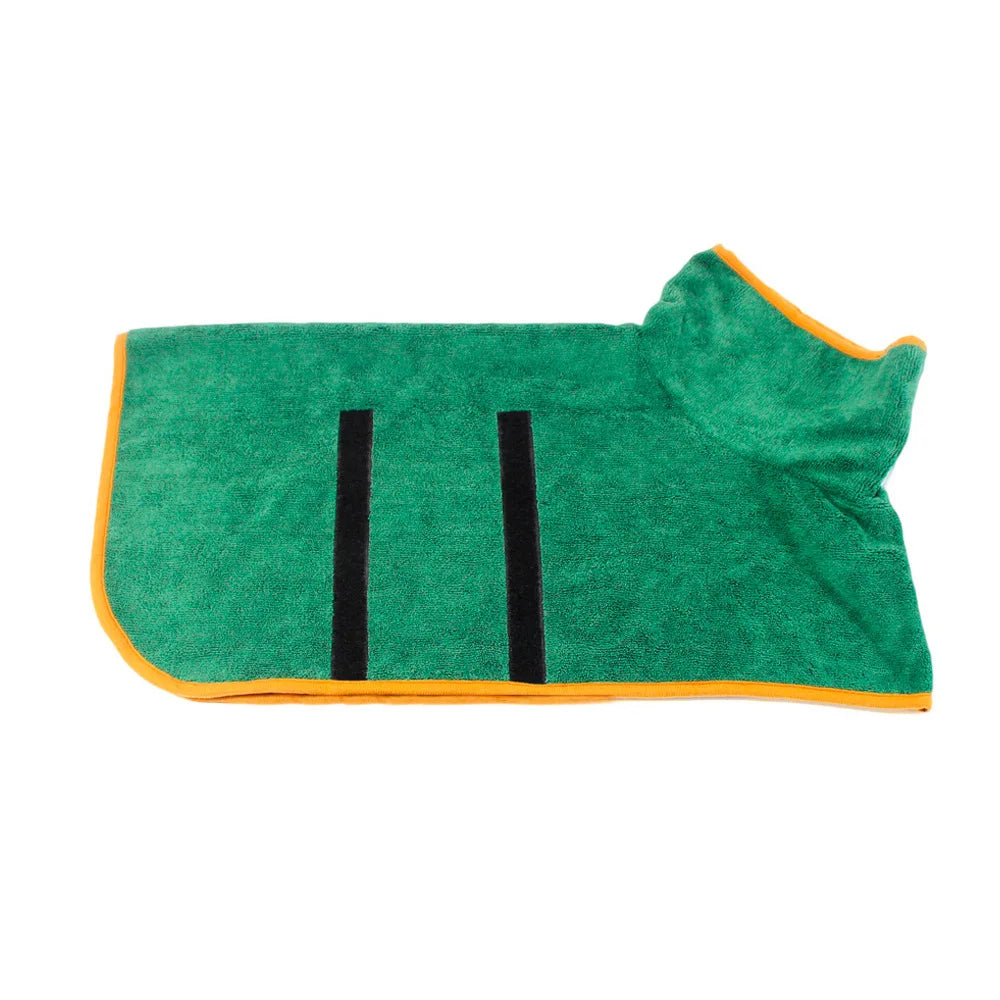 Petspuff Dog Drying Coat – Super Absorbent Microfibre Bathrobe | XS to XL Dogs