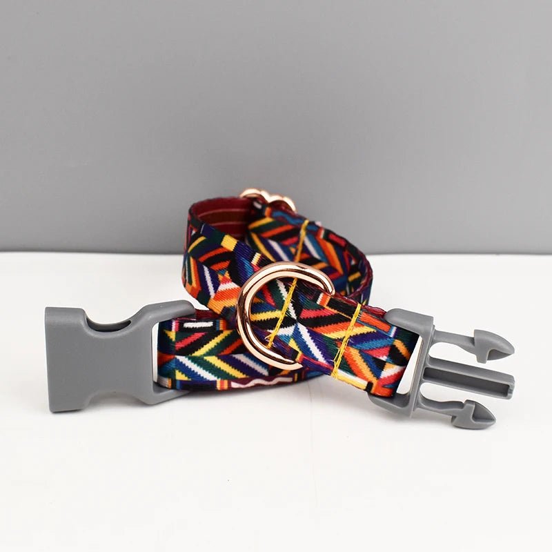 Petspuff Safety Buckle Webbing Dog Collar & Lead Set – 5 Colours for Small to Large Dogs