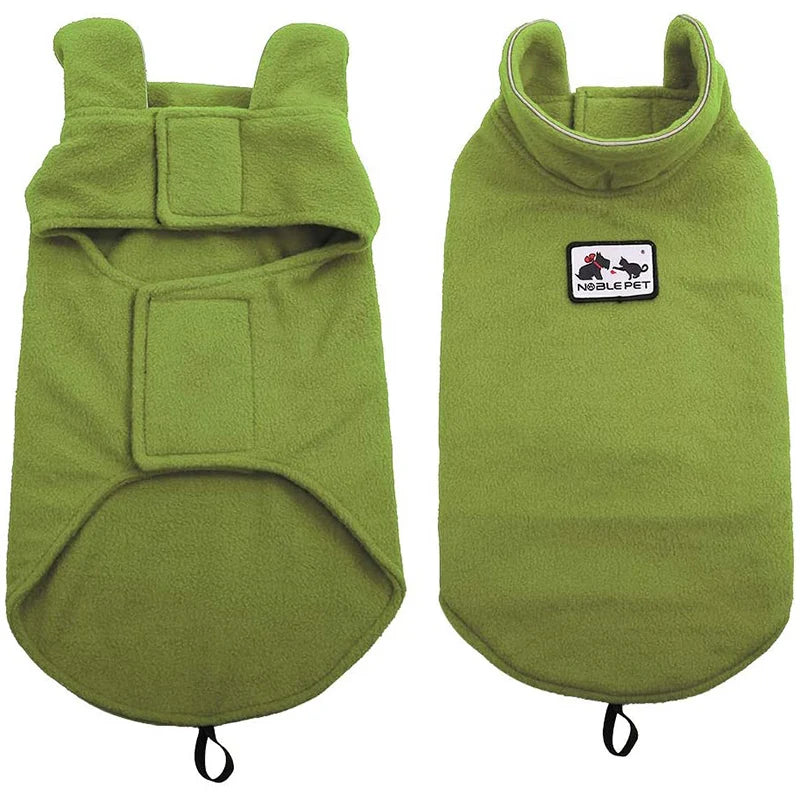 Petspuff Reflective Polar Fleece Dog Jacket – Warm Winter Vest | Small to Large Dogs & Cats