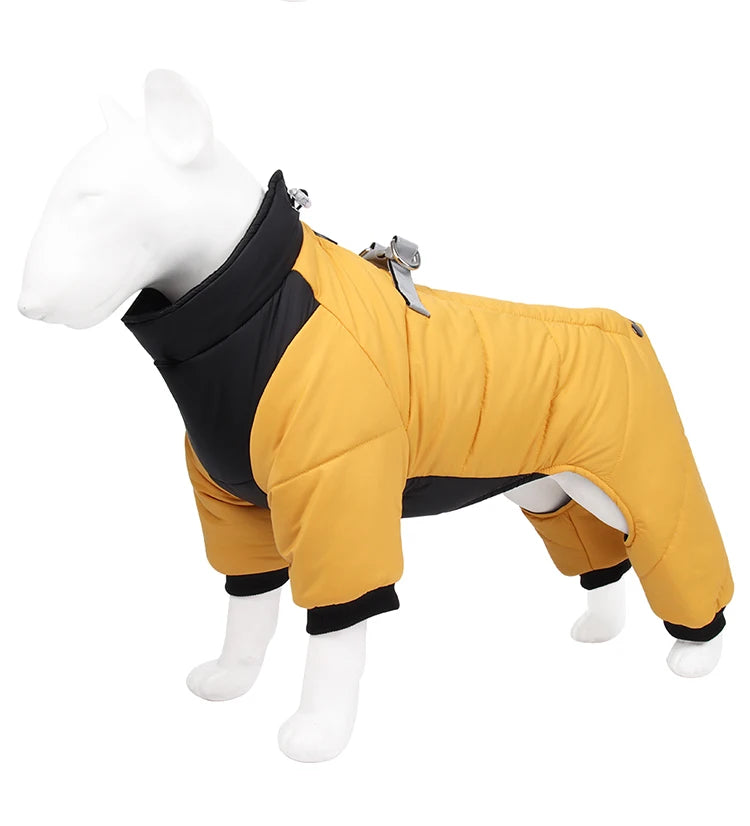 Petspuff Waterproof Padded Dog Jumpsuit – Warm Winter Coat with High Collar | Small & Medium Dogs