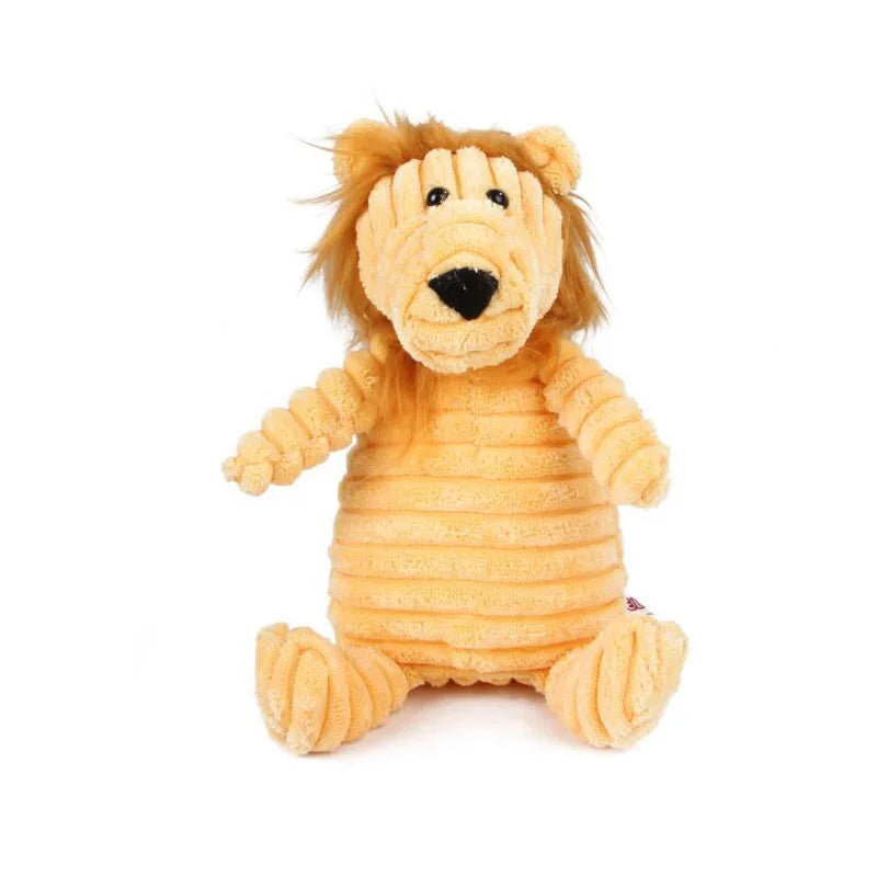 Petspuff Squeaky Plush Animal Dog Toy – Interactive Chew Toy for Puppies, Small & Large Dogs | 18 Designs