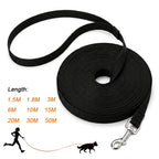 Petspuff Nylon Recall Training Lead – Extra-Long Lead 1.5m to 50m | Puppies & Dogs