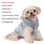 Petspuff Rabbit Ear Fleece Dog Hoodie – Warm Hooded Coat with D-Ring | Small Dogs & Cats