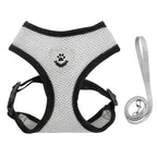 Petspuff Air Mesh Harness & Lead Set – Reflective Breathable Vest Harness | Small Dogs & Cats