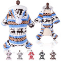 Petspuff Christmas Plush Dog Jumpsuit – Warm Festive Pyjamas | Small & Medium Dogs and Cats