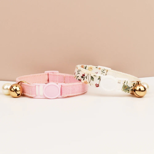 Petspuff Adjustable Cat Collar with Bow & Safety Buckle – Anti-Choke Kitten Collar | 12 Colours