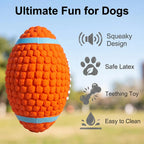 Petspuff Squeaky Latex Dog Ball – Football, Volleyball & Rugby Ball Toys | Small to Large Dogs