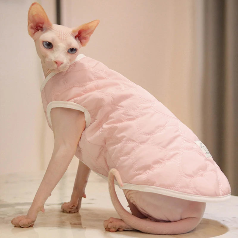 Petspuff Fleece-Lined Cat & Puppy Jacket – Warm Winter Vest | Cats, Kittens & Small Dogs