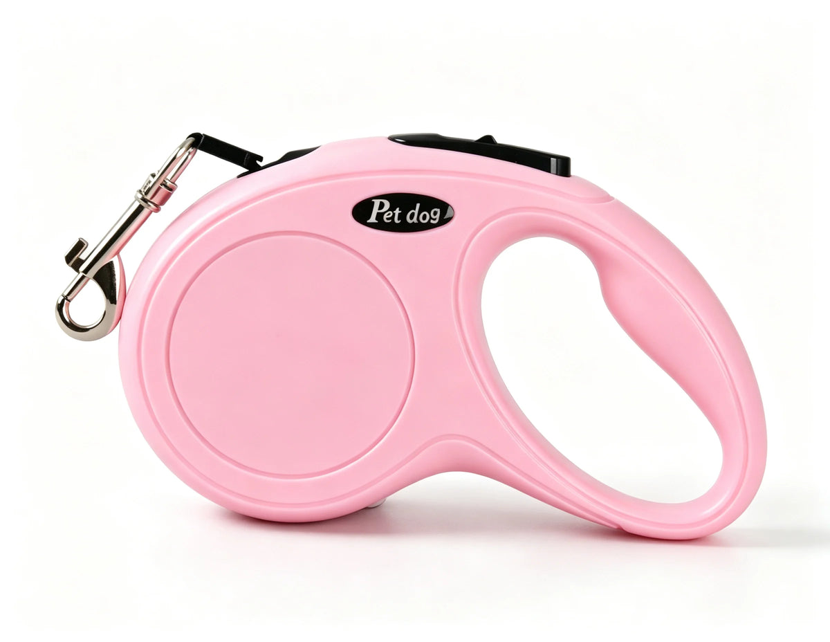 Petspuff Compact Retractable Dog Lead – 3m / 5m Strong Nylon Tape | Small & Medium Dogs