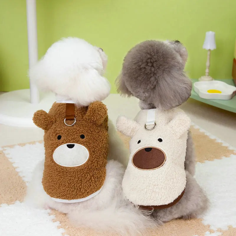 Petspuff Soft Velvet Fleece Dog Vest – Warm Winter Jumper | Small Dogs & Cats