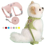 Petspuff Linen Vest Harness & Lead Set – Soft Breathable Harness | Small Dogs, Puppies & Cats