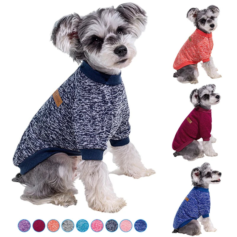 Petspuff Casual Print Dog Sweatshirt Jacket – Warm Winter Coat | Small Dogs & Cats